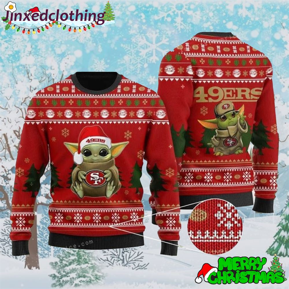 Yoda Baby Love San Francisco 4949ers Womens Ugly Sweater 